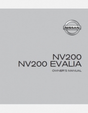 NISSAN NV200 2016 OWNERS MANUAL